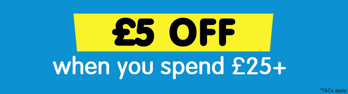 £5 OFF when you spend £25+